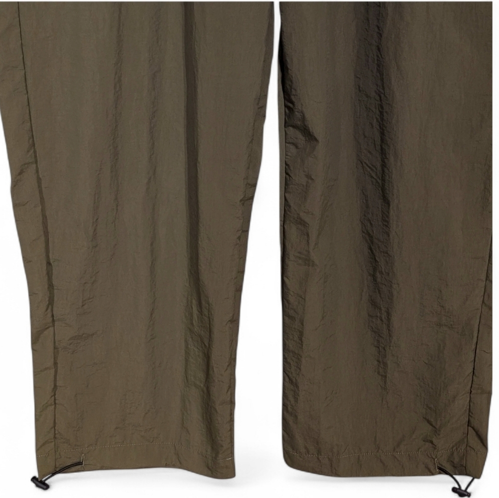 🌲 NEW Olive Green Lightweight Cargo Joggers Sz M Y2K Pants Gorpcore 🌲 - Picture 4 of 7